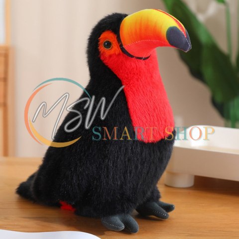 Pluszowy Ptak Tukan Pluszak Maskotka Przytulanka Czerwony 30cm Pluszowy Ptak Tukan Pluszak Maskotka Przytulanka Czerwony 30cm