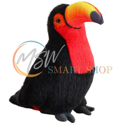 Pluszowy Ptak Tukan Pluszak Maskotka Przytulanka Czerwony 30cm Pluszowy Ptak Tukan Pluszak Maskotka Przytulanka Czerwony 30cm