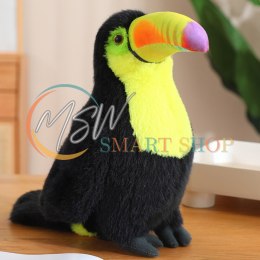 Pluszowy Ptak Tukan Pluszak Maskotka Przytulanka Żółty 20cm