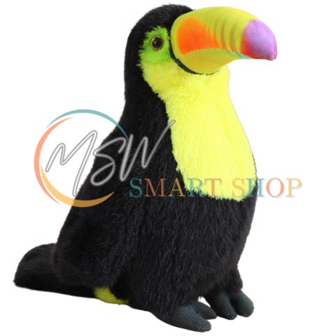 Pluszowy Ptak Tukan Pluszak Maskotka Przytulanka Żółty 20cm Pluszowy Ptak Tukan Pluszak Maskotka Przytulanka Żółty 20cm