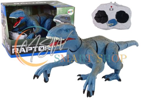 Zdalnie Sterowany Dinozaur Velociraptor Dźwięk Odgłosy Ryczenia Niebieski Zdalnie Sterowany Dinozaur Velociraptor Dźwięk Odgłosy Ryczenia Niebieski