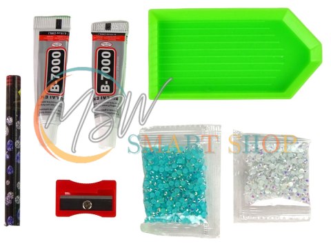 Zestaw DIY Diamentowy Renifer DIY Kryształki Brelok 3D Niebieski Zestaw DIY Diamentowy Renifer DIY Kryształki Brelok 3D Niebieski