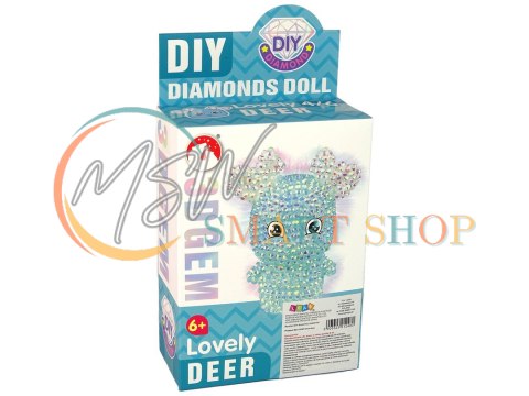 Zestaw DIY Diamentowy Renifer DIY Kryształki Brelok 3D Niebieski Zestaw DIY Diamentowy Renifer DIY Kryształki Brelok 3D Niebieski