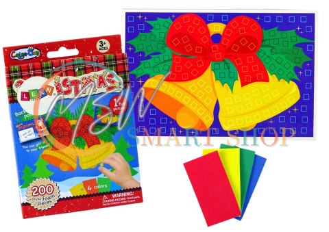 Zestaw DIY Kolorowa Mozaika Święta Wyklejanka Dzwonek Zestaw DIY Kolorowa Mozaika Święta Wyklejanka Dzwonek