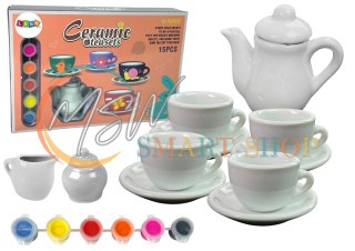 Zestaw Do Herbaty DIY Farby Malowanie Porcelana