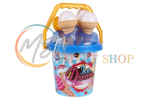 Zestaw Do Piasku Lody Wiaderko Niebieskie 5743 Zestaw Do Piasku Lody Wiaderko Niebieskie 5743