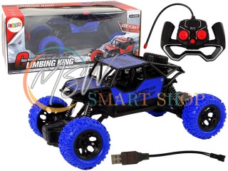 Auto Zdalnie Sterowane Terenowe R/C 1:18 Niebieskie