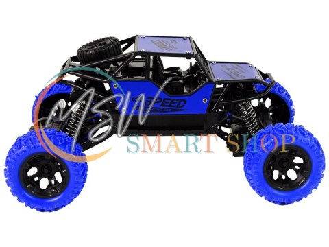 Auto Zdalnie Sterowane Terenowe R/C 1:18 Niebieskie Auto Zdalnie Sterowane Terenowe R/C 1:18 Niebieskie