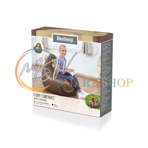 Dmuchany Fotel Małpka 72 x 72 x 64 cm Bestway 75116 Dmuchany Fotel Małpka 72 x 72 x 64 cm Bestway 75116