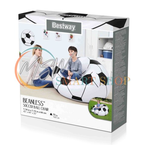 Dmuchany Fotel Piłka 114 x 112 x 66 cm Bestway 75010 Dmuchany Fotel Piłka 114 x 112 x 66 cm Bestway 75010