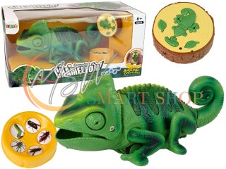 Kameleon Zdalnie Sterowany Zielony Światła 28 cm