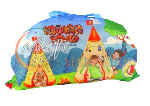 Namiot Tipi Dla Dzieci Styl Indiański Ogród Kremowy 160 cm x 105 cm Namiot Tipi Dla Dzieci Styl Indiański Ogród Kremowy 160 cm x 105 cm