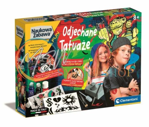 Naukowa Zabawa Odjechane Tatuaże Clementoni 50721 Naukowa Zabawa Odjechane Tatuaże Clementoni 50721