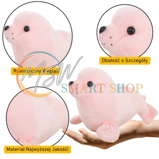 Pluszowa Foczka Pluszak Maskotka Przytulanka Różowa 24cm