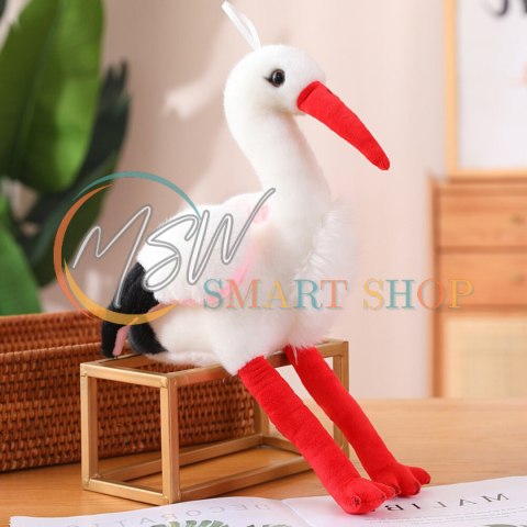 Pluszowy Bocian Ptak Pluszak Maskotka Przytulanka 37cm Pluszowy Bocian Ptak Pluszak Maskotka Przytulanka 37cm