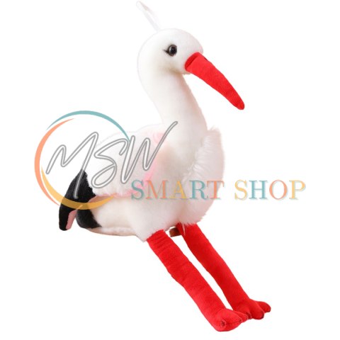 Pluszowy Bocian Ptak Pluszak Maskotka Przytulanka 37cm Pluszowy Bocian Ptak Pluszak Maskotka Przytulanka 37cm