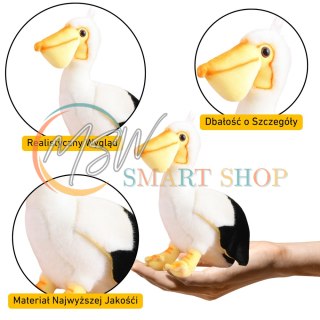 Pluszowy Pelikan Ptak Pluszak Maskotka Przytulanka 24cm