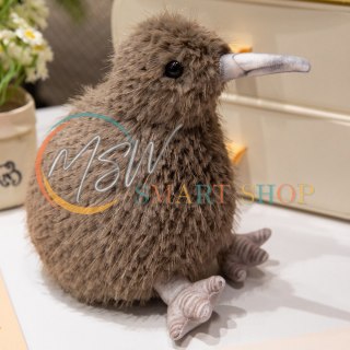 Pluszowy Ptak Kiwi Pluszak Maskotka Przytulanka Ciemnobrązowy 17cm