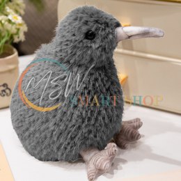 Pluszowy Ptak Kiwi Pluszak Maskotka Przytulanka Szary 17cm