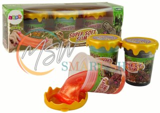 Slime Brokatowy Dinozaury DIY Miękki 3 Kolory