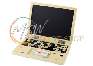 Tablica Drewniana Laptop Kreda
