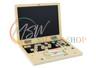 Tablica Drewniana Laptop Kreda