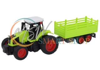 Traktor Zdalnie Sterowany RC Z Przyczepą 1:16 Zielony