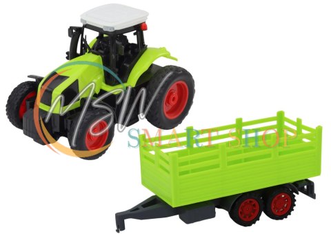 Traktor Zdalnie Sterowany RC Z Przyczepą 1:16 Zielony Traktor Zdalnie Sterowany RC Z Przyczepą 1:16 Zielony
