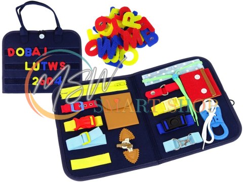 Walizka Tablica Manipulacyjna Sensoryczna Dla Malucha Walizka Tablica Manipulacyjna Sensoryczna Dla Malucha