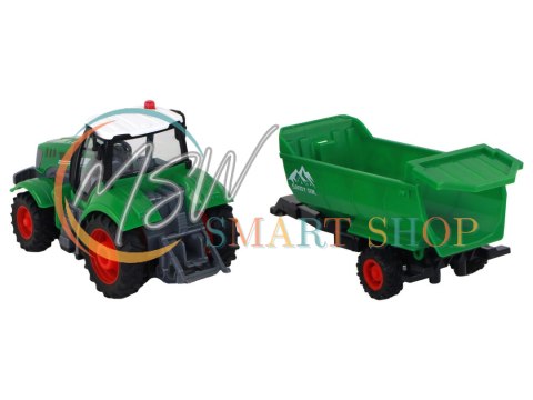 Zdalnie Sterowany Ciągnik Traktor R/C z Przyczepą 1:24 Światła Zielony Zdalnie Sterowany Ciągnik Traktor R/C z Przyczepą 1:24 Światła Zielony