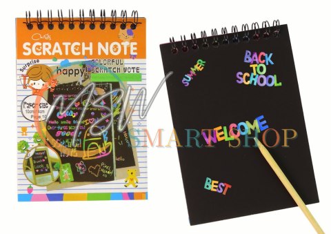 Zdrapywanka Notes Dla Dzieci Pomarańczowy Zdrapywanka Notes Dla Dzieci Pomarańczowy