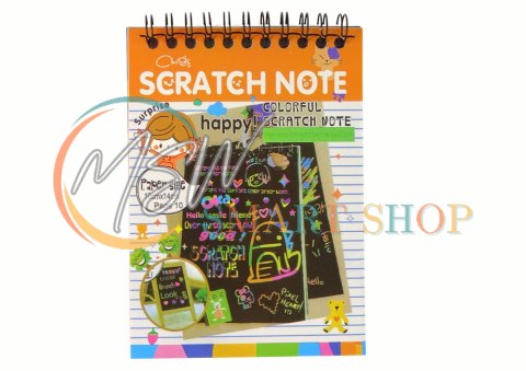 Zdrapywanka Notes Dla Dzieci Pomarańczowy Zdrapywanka Notes Dla Dzieci Pomarańczowy