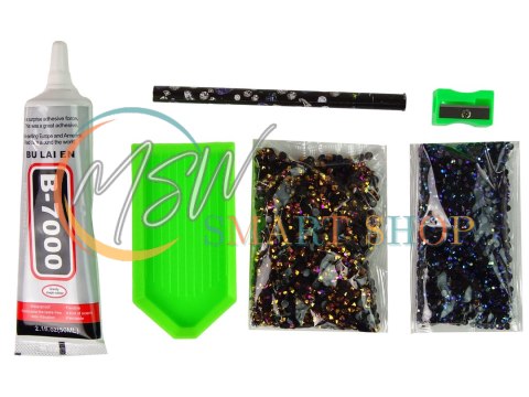 Zestaw Jednorożec DIY Diamenty Kryształki Brązowy Zestaw Jednorożec DIY Diamenty Kryształki Brązowy