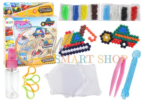 Zestaw Koralików Wodnych DIY Magiczne Koraliki 8 Kolorów Pojazdy Budowlane Zestaw Koralików Wodnych DIY Magiczne Koraliki 8 Kolorów Pojazdy Budowlane