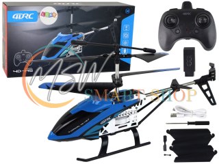Aluminiowy Helikopter RC 2.4G Niebieski 15 Minut Lotu