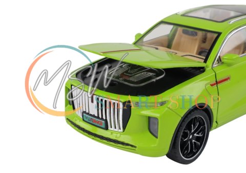 Aluminiowy Model Samochodu RC 1:24 C Kolor Zielony