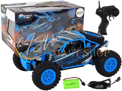 Autko Terenowe Zdalnie Sterowane R/C 1:24 Niebieskie