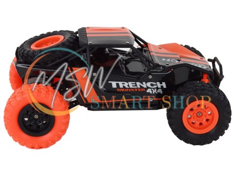 Autko Terenowe Zdalnie Sterowane R/C 1:24 Pomarańczowe