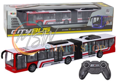 Autobus Miejski Zdalnie Sterowany RC Czerwono-Biały Autobus Miejski Zdalnie Sterowany RC Czerwono-Biały