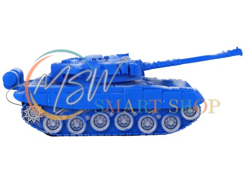Czołg R/C Zdalnie Sterowany Światła Dźwięk Niebieski 1:18 27MHz Czołg R/C Zdalnie Sterowany Światła Dźwięk Niebieski 1:18 27MHz