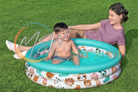 Dmuchany Basen Ogrodowy Dla Dzieci Rybki 102 cm Bestway 51008