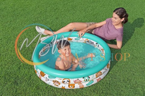 Dmuchany Basen Ogrodowy Dla Dzieci Rybki 102 cm Bestway 51008