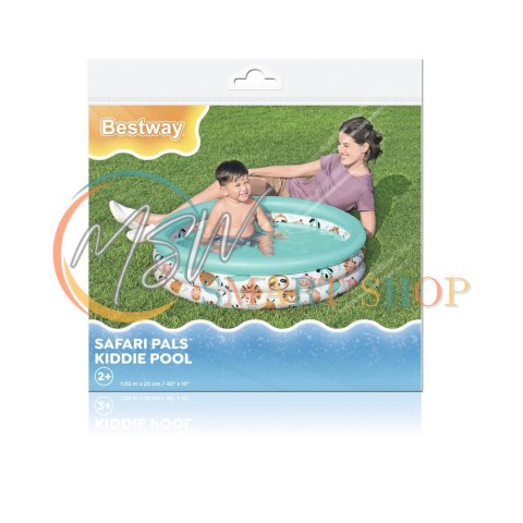 Dmuchany Basen Ogrodowy Dla Dzieci Rybki 102 cm Bestway 51008