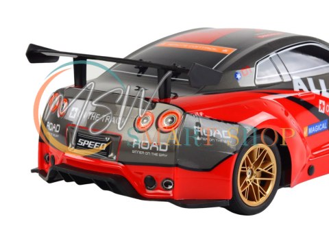 Duże Auto Sportowe Zdalnie Sterowane 1:10 Czerwone Duże Auto Sportowe Zdalnie Sterowane 1:10 Czerwone