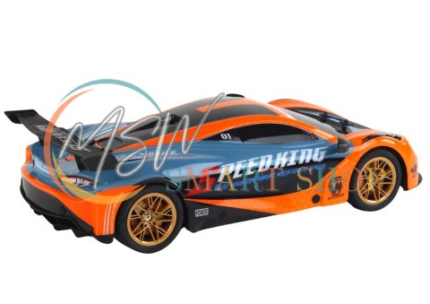 Duże Auto Sportowe Zdalnie Sterowane 1:10 Pomarańczowe Duże Auto Sportowe Zdalnie Sterowane 1:10 Pomarańczowe