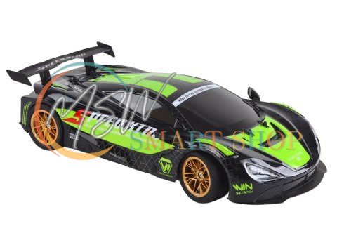 Duże Auto Sportowe Zdalnie Sterowane 1:10 Zielono-Czarne Duże Auto Sportowe Zdalnie Sterowane 1:10 Zielono-Czarne