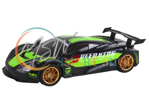 Duże Auto Sportowe Zdalnie Sterowane 1:10 Zielono-Czarne Duże Auto Sportowe Zdalnie Sterowane 1:10 Zielono-Czarne
