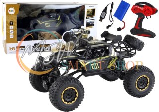 Duże Auto Zdalnie Sterowane W Skali 1:8 Sterowanie 2.4G Czarne