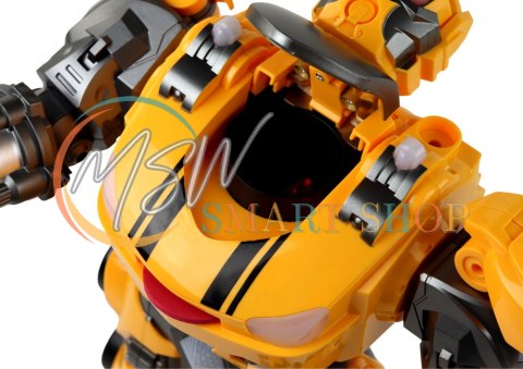 Duży Robot Zdalnie Sterowany R/C Żółty Dźwięk Światła Duży Robot Zdalnie Sterowany R/C Żółty Dźwięk Światła