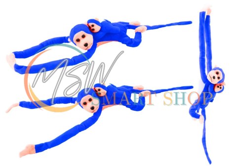 Maskotka Pluszowa Małpka z Dzieckiem Niebieska 90 cm Maskotka Pluszowa Małpka z Dzieckiem Niebieska 90 cm